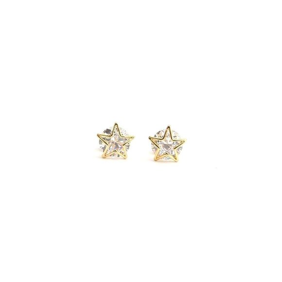 Womens Kate Spade Rhinestone Star Earrings